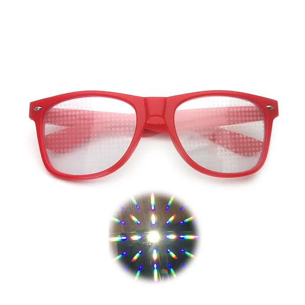 EDM Shades Wayfarer Diffraction Glasses