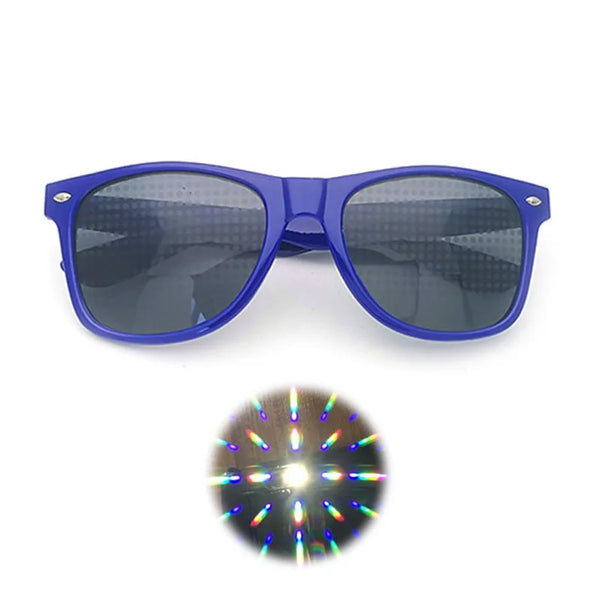 EDM Shades Wayfarer Diffraction Glasses