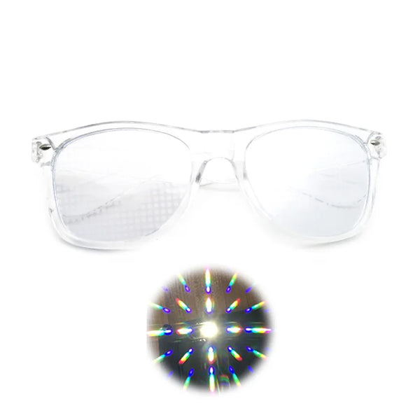 EDM Shades Wayfarer Diffraction Glasses