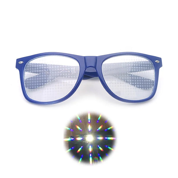 EDM Shades Wayfarer Diffraction Glasses