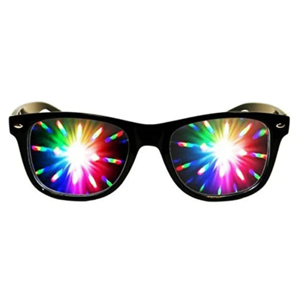 EDM Shades Wayfarer Diffraction Glasses