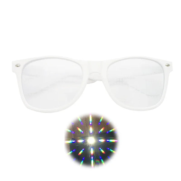 EDM Shades Wayfarer Diffraction Glasses