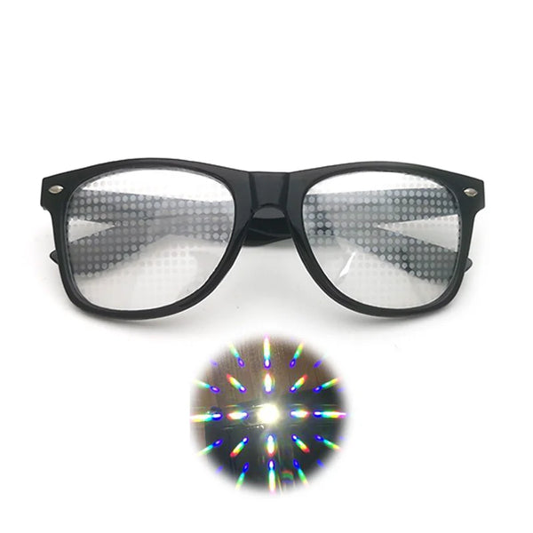 EDM Shades Wayfarer Diffraction Glasses