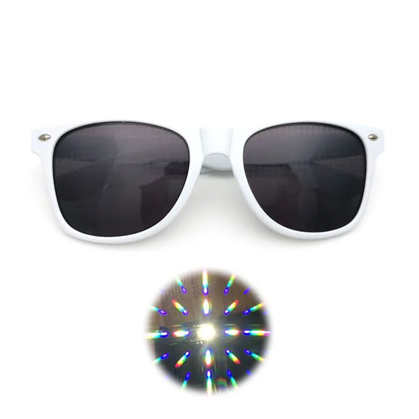 EDM Shades Wayfarer Diffraction Glasses