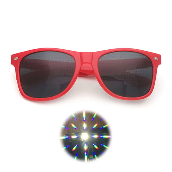 EDM Shades Wayfarer Diffraction Glasses